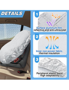Cubierta de Sombra para Asiento de Auto Bebé Biubee 80x60cm 2