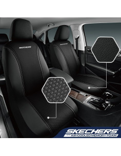 Fundas de Asiento Skechers con Espuma de Memoria, Negro 2