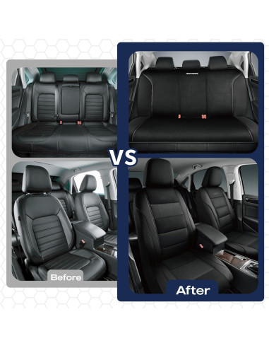 Fundas de Asiento Skechers con Espuma de Memoria, Negro