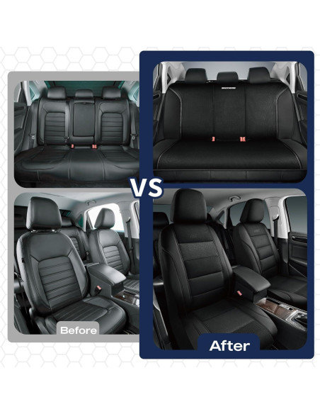 Fundas de Asiento Skechers con Espuma de Memoria, Negro