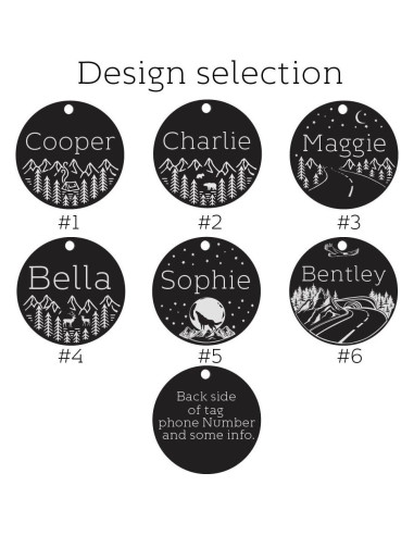 Placa de Identificación Personalizada para Perros - Acero Inoxidable