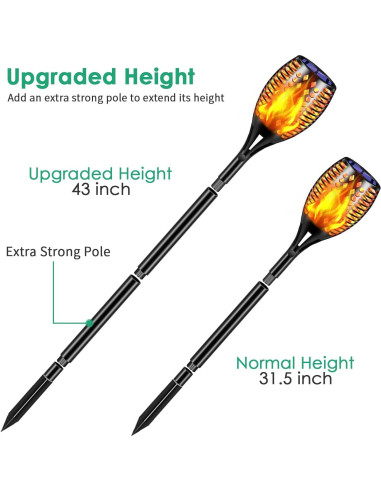 Luces Solares para Exteriores TomCare LED Impermeables