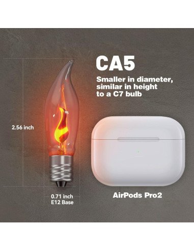 Bombillas de Luz de Llama LED Hompavo E12 12 Unidades