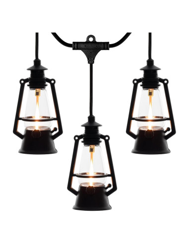 Juego de Cuerda de Lámpara LED Vintage Festive Living 10 Luces 6.1m