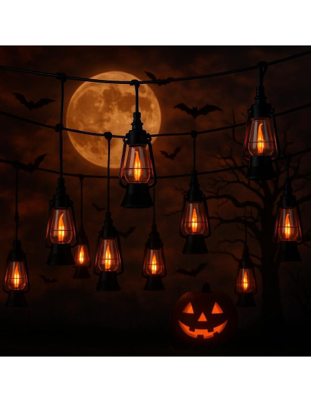 Juego de Cuerda de Lámpara LED Vintage Festive Living 10 Luces 6.1m