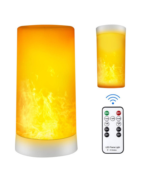 Luz LED Efecto Llama Noieyal con Control Remoto y Temporizador