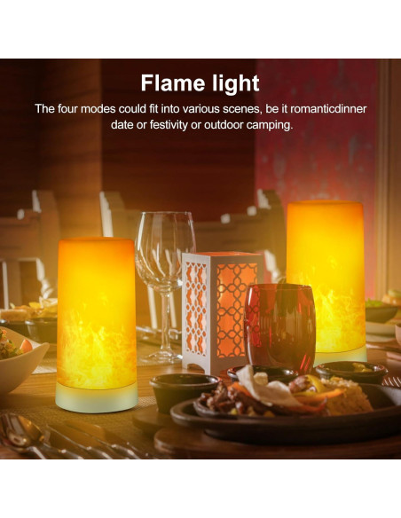 Luz LED Efecto Llama Noieyal con Control Remoto y Temporizador