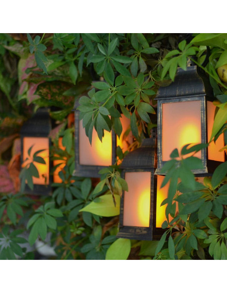 Linternas Decorativas LED ZKEE Efecto Llama Control Remoto (Juego de 2)