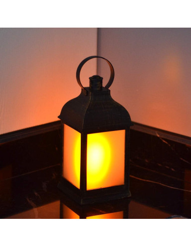 Linternas Decorativas LED ZKEE Efecto Llama Control Remoto (Juego de 2)