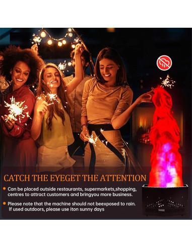 Luz de Llama Falsa ZLPOWER 1.5m 36 LED Efecto Atmosférico