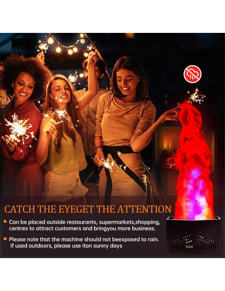 Luz de Llama Falsa ZLPOWER 1.5m 36 LED Efecto Atmosférico