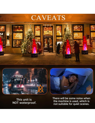 Luz de Llama Falsa ZLPOWER 1.5m 36 LED Efecto Atmosférico