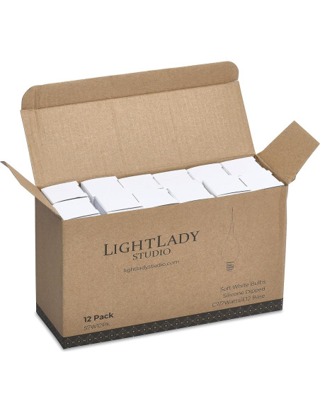 Bombillas de Silicona E12 7W LightLady Studio - Paquete de 12