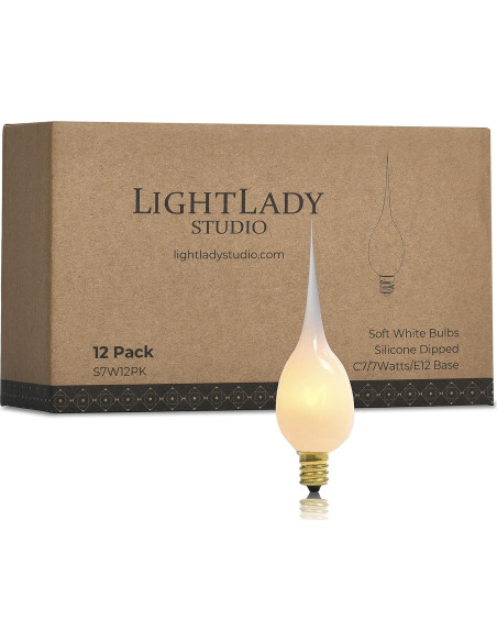 Bombillas de Silicona E12 7W LightLady Studio - Paquete de 12