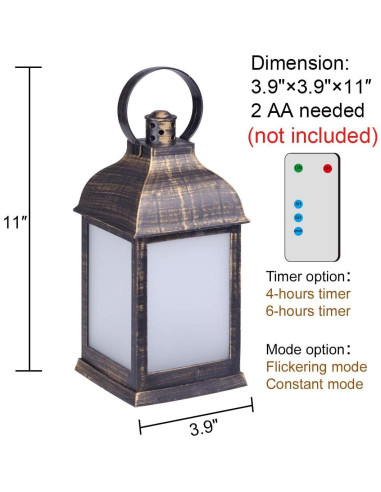 Lámparas Decorativas LED Efecto Llama ZKEE - Juego de 4