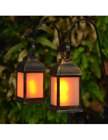 Lámparas Decorativas LED Efecto Llama ZKEE - Juego de 4