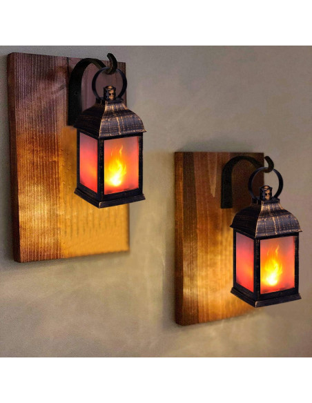 Lámparas Decorativas LED Efecto Llama ZKEE - Juego de 4