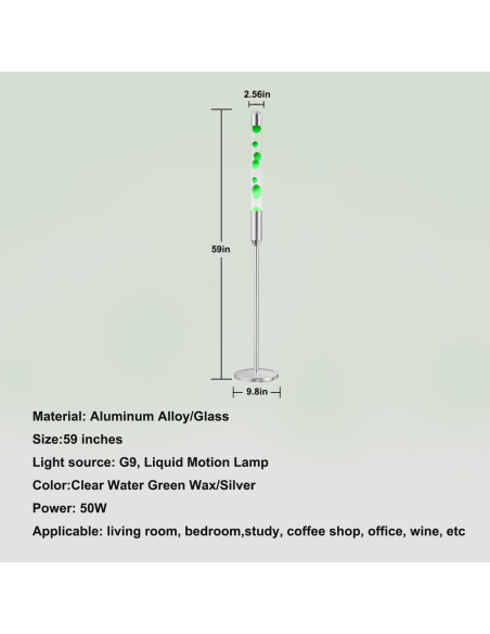 Lámpara de Magma Kyzfy 149.9 cm Luz de Relajación