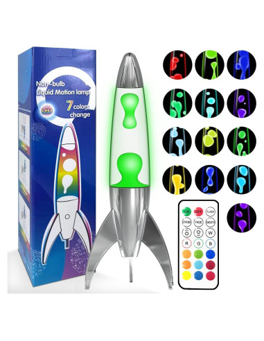 Lámpara de Movimiento Líquido WANNALAMP 33 cm Plateada