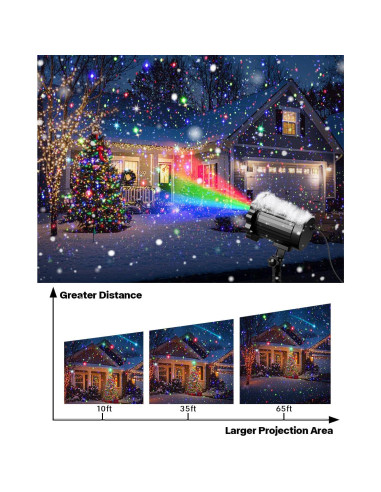 Proyector de Luces Láser de Navidad Zhongshan SE369 30.48cm