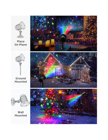 Proyector de Luces Láser de Navidad Zhongshan SE369 30.48cm