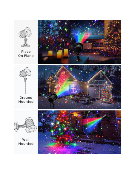 Proyector de Luces Láser de Navidad Zhongshan SE369 30.48cm