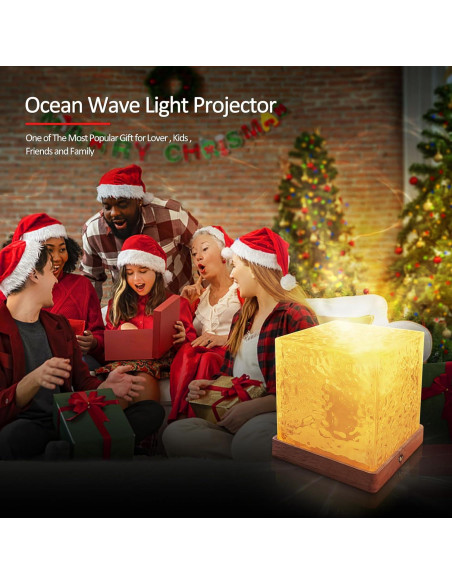 Proyector de Olas del Océano JOYFULPARTNER Recargable 16 Colores