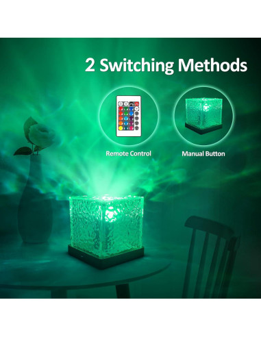 Proyector de Olas del Océano JOYFULPARTNER Recargable 16 Colores