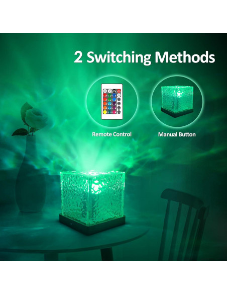 Proyector de Olas del Océano JOYFULPARTNER Recargable 16 Colores