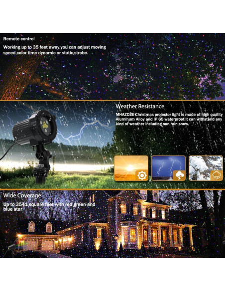 Proyector de Luces Láser Navidad SHENZHEN MOD01RGB IP65