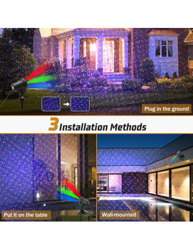 Proyector de Luces Láser Navidad SHENZHEN MOD01RGB IP65