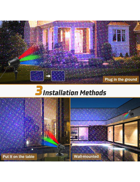 Proyector de Luces Láser Navidad SHENZHEN MOD01RGB IP65