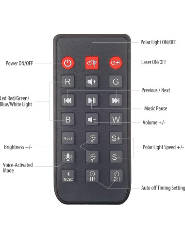 Proyector de Estrellas Leoity LY-SP001 con Altavoz Bluetooth