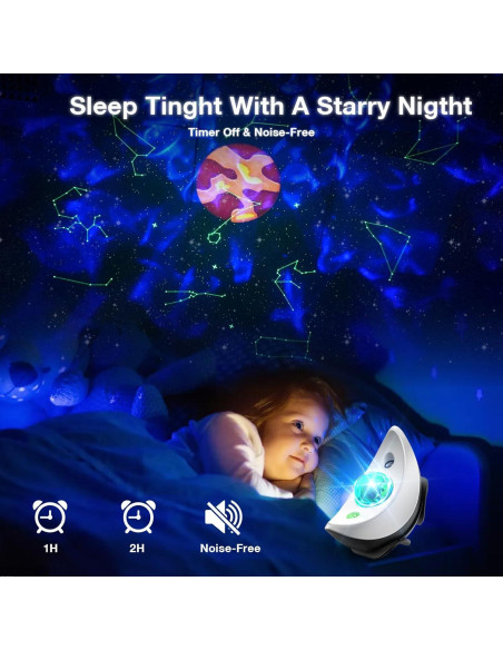 Proyector de Estrellas Riokko TH0003W con Altavoz Bluetooth