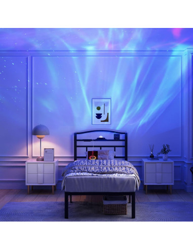 Estructura de Cama Individual YORMDMO 14" con Proyector y Carga