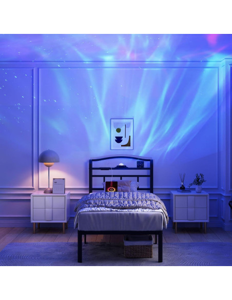 Estructura de Cama Individual YORMDMO 14" con Proyector y Carga