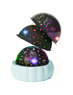 Proyector de Estrellas Oharsea Luz Nocturna 3 Temas 7 Modos