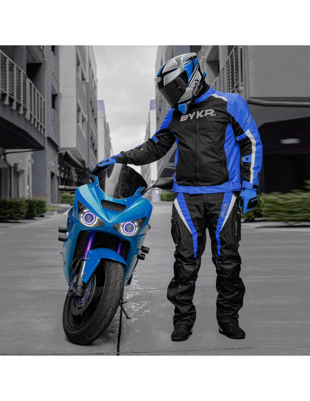 Pantalones de Motocicleta BYKR Unisex Cordura Impermeables 30WX30L