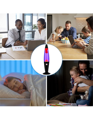 Lámpara de Movimiento EDIER 40.9cm Púrpura y Naranja