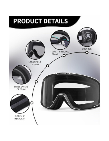 Gafas de Motocicleta Fotoquímicas UV400 Anti-Vaho Unisex