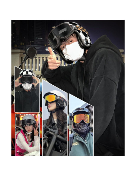 Gafas de Motocicleta Fotoquímicas UV400 Anti-Vaho Unisex