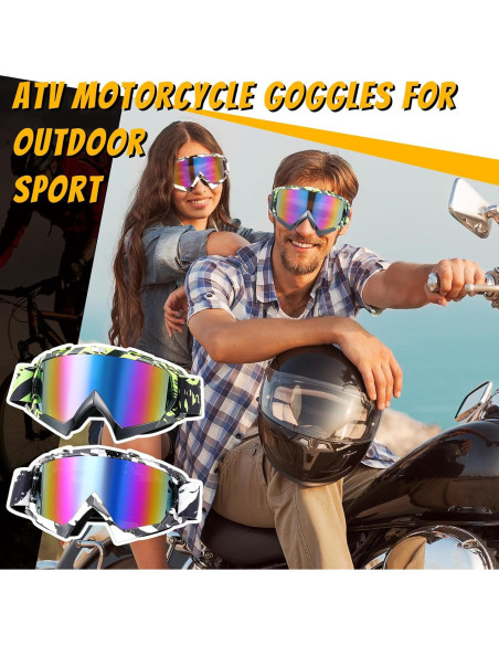 Gafas de Motocross Tallew 4 Pares Ajustables para Deportes