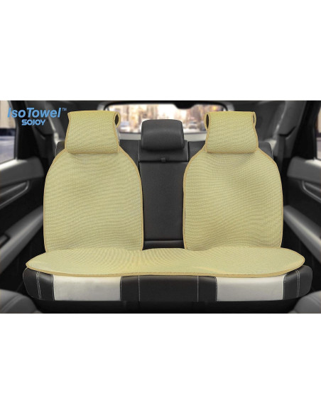 Funda de Asiento de Coche Sojoy SJ0007 Beige Universal