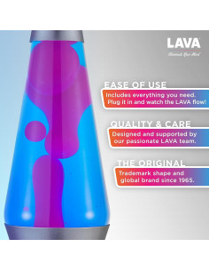 Lámpara Lava Lava - Onda Cósmica Azul 36.83 cm - Original 2