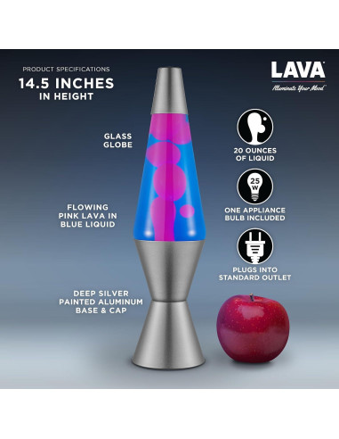 Lámpara Lava Lava - Onda Cósmica Azul 36.83 cm - Original