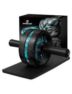 Rueda de Abdominales VINSGUIR con Almohadilla para Rodillas