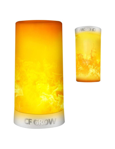 Luz LED Efecto Llama CFGROW Recargable USB Impermeable