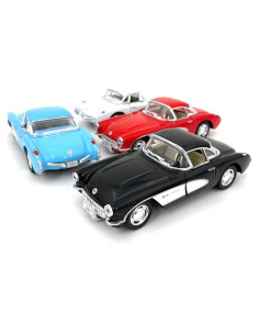 Modelo de Coche 1957 Chevy Corvette KiNSMART 12.7 cm Metal