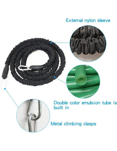 Cuerda de Resistencia YNXing 5.08m para Entrenamiento Físico