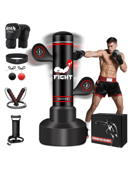 Saco de Boxeo de Pie JUOIFIP 70" para Adultos y Adolescentes